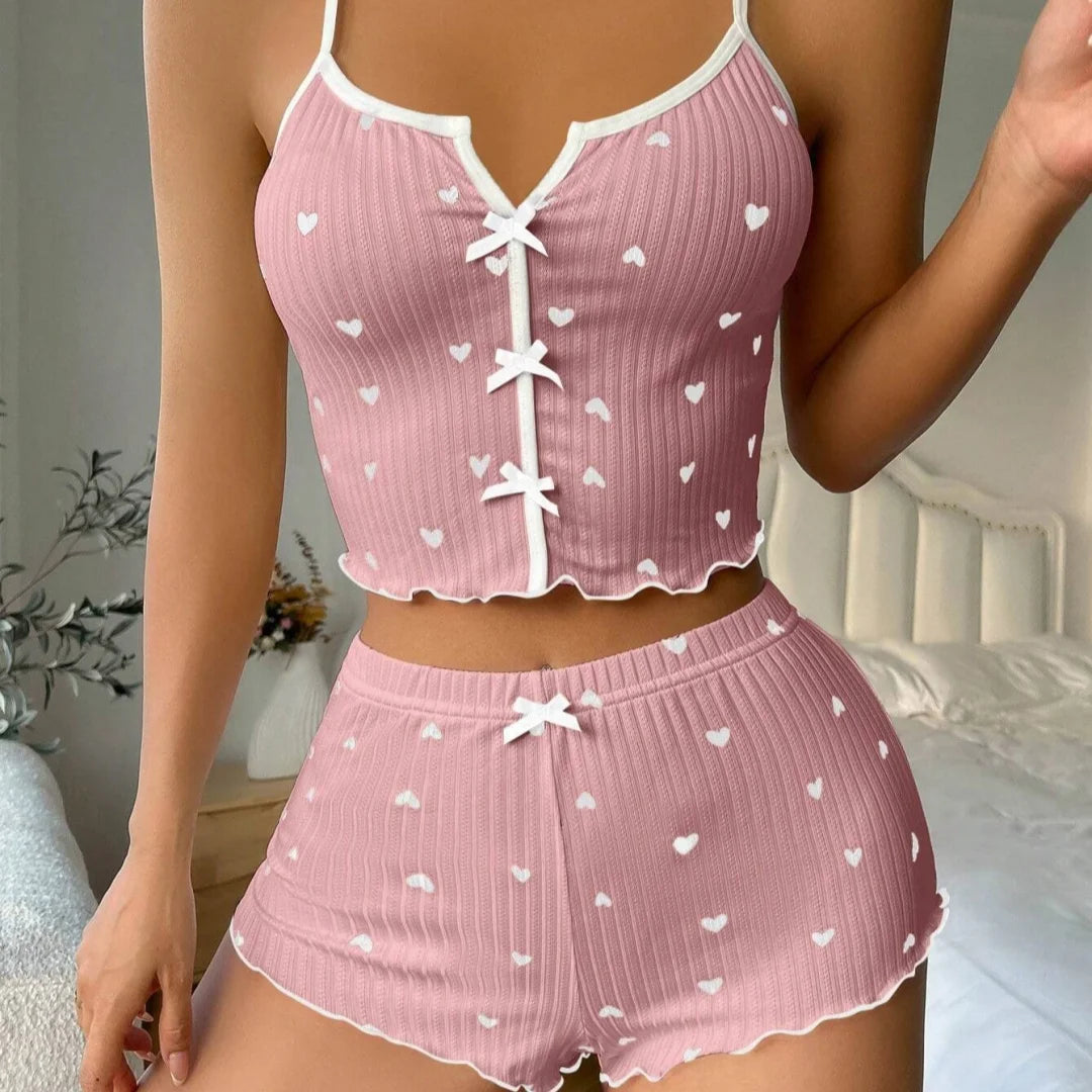 Lightweight Summer Pajamas Casual Comfortable Adjustable Home Wear Satin (If Applicable) Women'S Pajamas For Home
